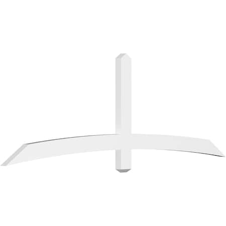 Ekena Millwork Bellingham Architectural Grade PVC Gable Bracket, 84"W x 28"H x 2"D x 4"F, 8/12 Pitch GBP084X28X0204BEL00